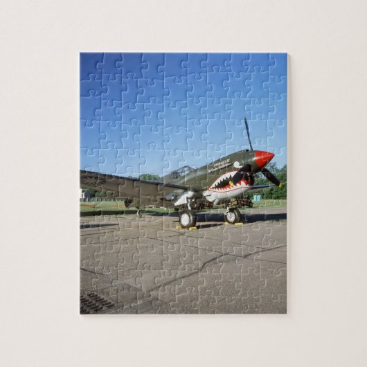 Curtiss P-40 Warhawk, an der Flugschau Minnesotas Puzzle (Vertikal)