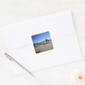 Curtiss P-40 Warhawk, an der Flugschau Minnesotas Quadratischer Aufkleber (Umschlag)