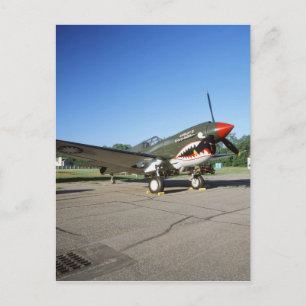 Curtiss P-40 Warhawk, auf dem Minnesota CAF Air Sh Postkarte
