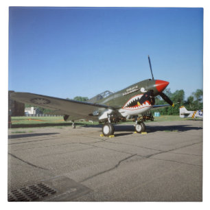 Curtiss P-40 Warhawk, auf der Minnesota CAF Air Sh Fliese