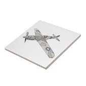 Curtiss P-40 Warhawk Flugzeuge Fliese (Seite)