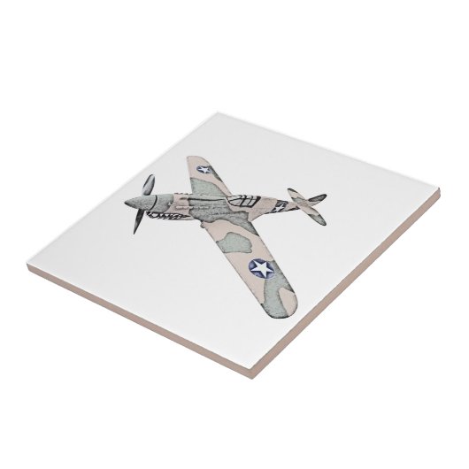 Curtiss P-40 Warhawk Flugzeuge Fliese (Seite)