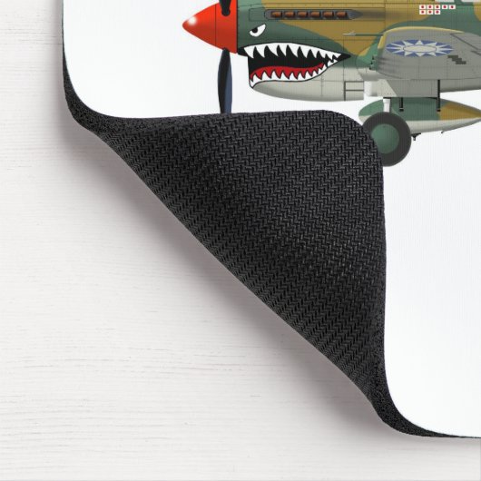 Curtiss P-40 Warhawk Mousepad (Ecke)