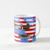 Curtiss P-40 Warhawk-Tasse Kaffeetasse (VorderseiteRechts)