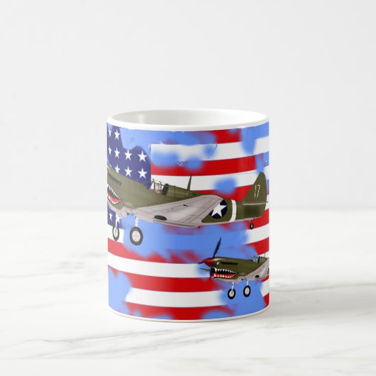 Curtiss P-40 Warhawk-Tasse Kaffeetasse (Mittel)