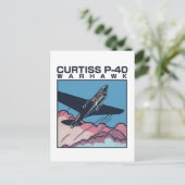Curtiss P-40 Warhawk | WW2 Plane Postkarte (Stehend Vorderseite)
