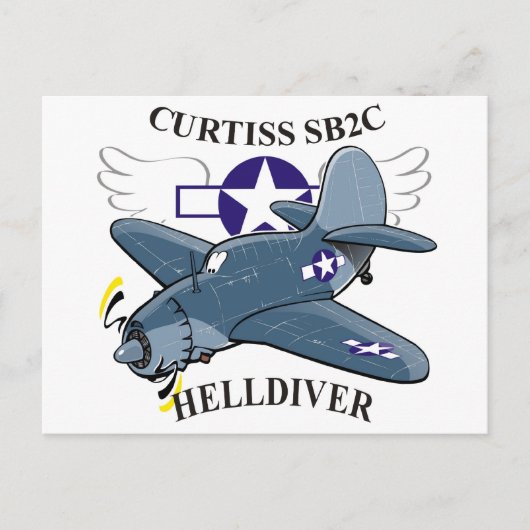 Curtiss SB2C Helldiver Postkarte (Vorderseite)