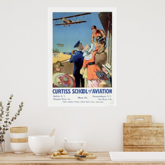 Curtiss School of Aviation (US02053) Poster (Küche)