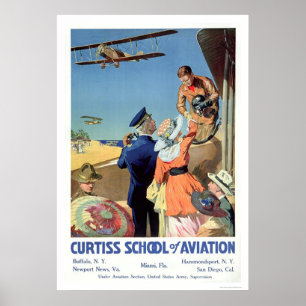 Curtiss Schule von Luftfahrt (US02053) Poster