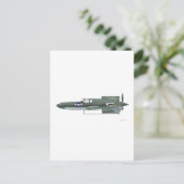 Curtiss XP-55 Ascender Postkarte (Stehend Vorderseite)