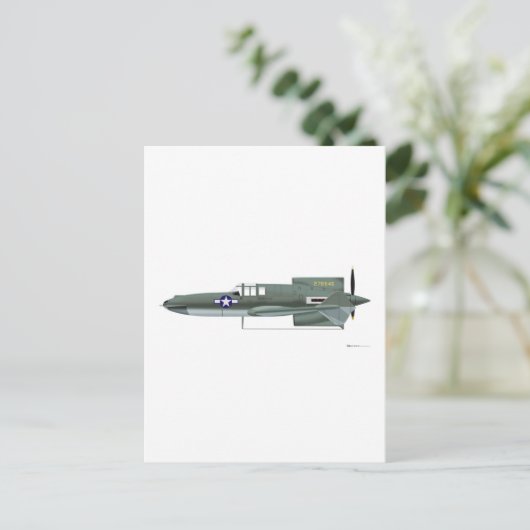 Curtiss XP-55 Ascender Postkarte (Stehend Vorderseite)
