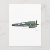 Curtiss XP-55 Ascender Postkarte (Vorderseite)