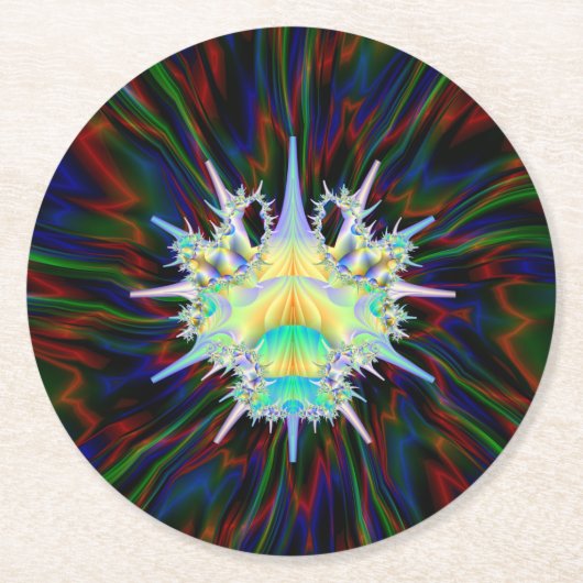 Curto Bug Runder Pappuntersetzer (Vorderseite)