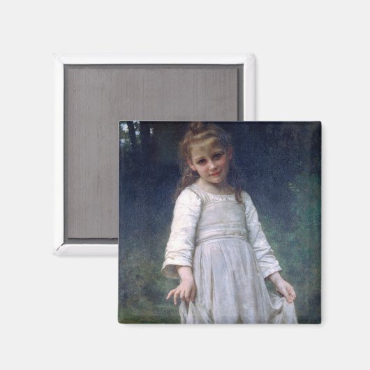 Curtsey, Bouguereau Magnet (Vorderseite/Rückseite)
