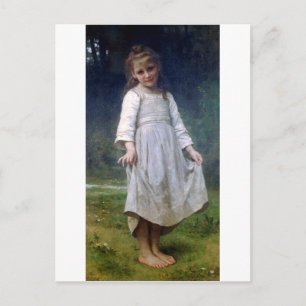 Curtsey, Bouguereau Postkarte