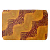 Curva laranja e pontos dourados sobre fundo marrom badematte (Vorderseite)