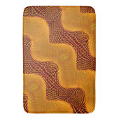 Curva laranja e pontos dourados sobre fundo marrom badematte (Vorderseite Vertikal)