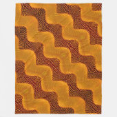 Curva laranja e pontos dourados sobre fundo marrom fleecedecke (Vorderseite)
