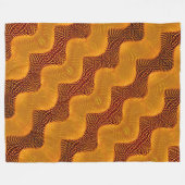 Curva laranja e pontos dourados sobre fundo marrom fleecedecke (Vorderseite (Horizontal))