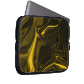 Curvas amarelas ou dourados em imagem marrom. laptopschutzhülle (Vorne Rechts)