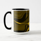 Curvas amarelas ou dourados em imagem marrom. tasse (Links)