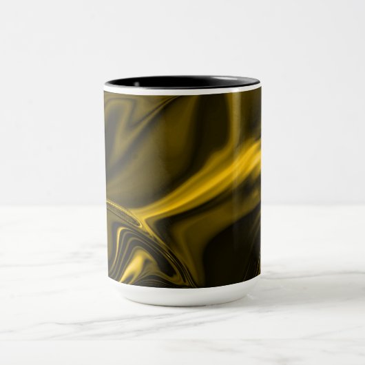 Curvas amarelas ou dourados em imagem marrom. tasse (Zentrum)