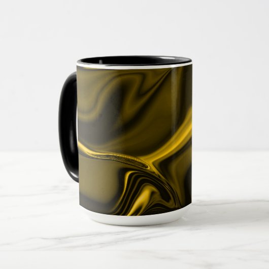 Curvas amarelas ou dourados em imagem marrom. tasse (Vorderseite Links)