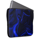 Curvas azuis em imagem azul escura. laptopschutzhülle (Vorne Rechts)