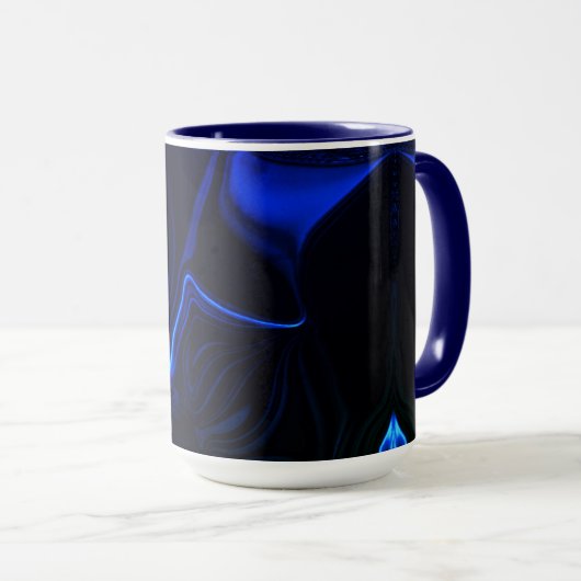 Curvas azuis em imagem azul escura. tasse (VorderseiteRechts)