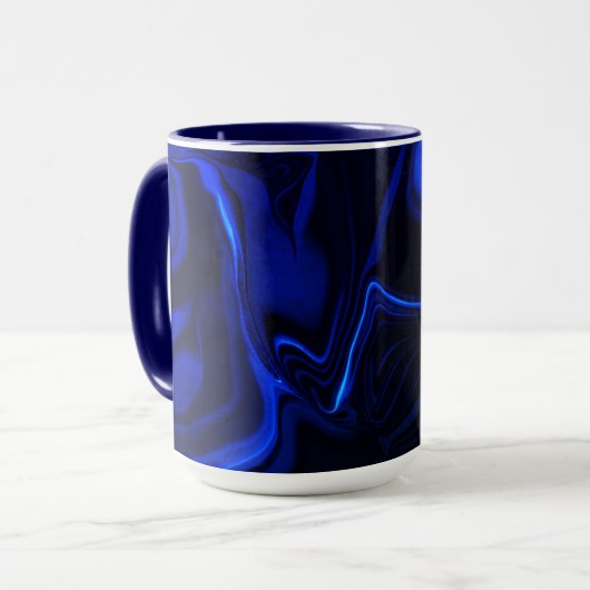 Curvas azuis em imagem azul escura. tasse (Vorderseite Links)
