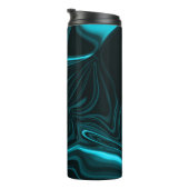Curvas em azul turquesa, céu profundo ou ciano. thermosbecher (Nach rechts gedreht)