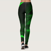 Curvas verdes em imagem verde escura. leggings (Rückseite)