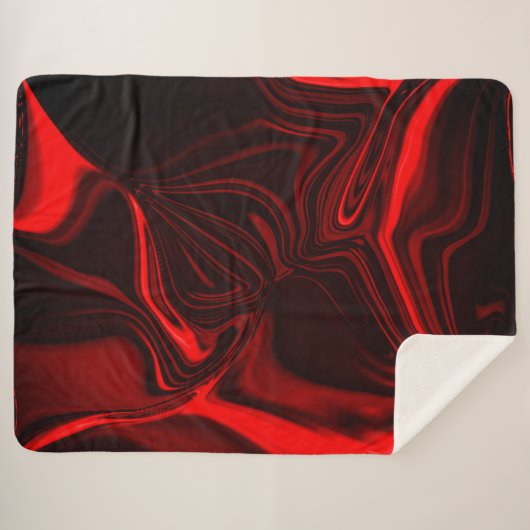 Curvas vermelhas claro e escuro em fundo escuro. sherpadecke (Vorderseite (Horizontal))