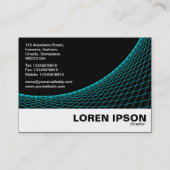 Curve Foot - Cyan Visitenkarte (Rückseite)
