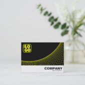 Curve Footed - Gelb Visitenkarte (Stehend Vorderseite)