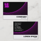 Curve Footed - Magenta Visitenkarte (Vorne/Hinten)