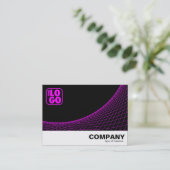 Curve Footed - Magenta Visitenkarte (Stehend Vorderseite)