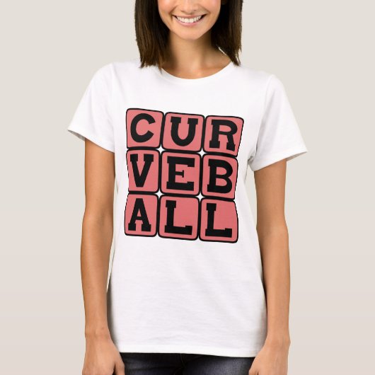 Curveball, Baseball-Pitch T-Shirt (Vorderseite)