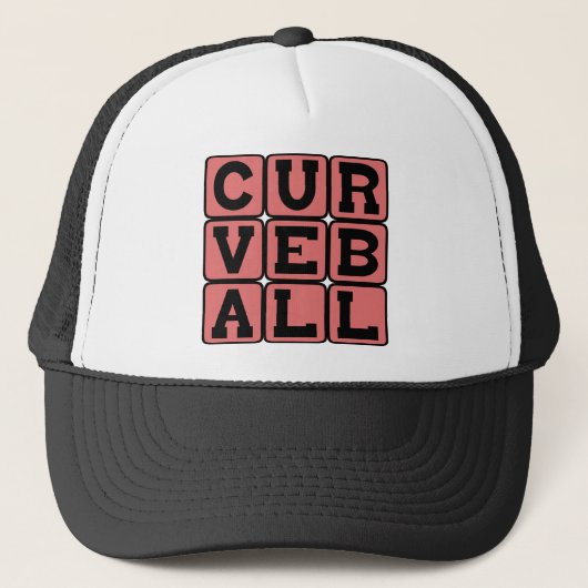 Curveball, Baseball-Pitch Truckerkappe (Vorderseite)