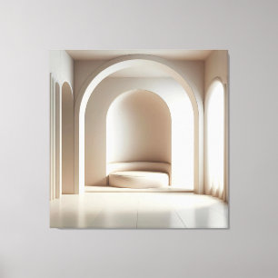 Curved Alcove Seat Leinwanddruck