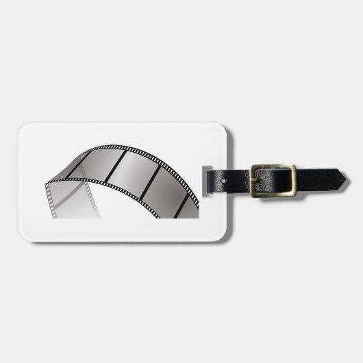 Curved Blank Film Strip Gepäckanhänger (Vorderseite horizontal)