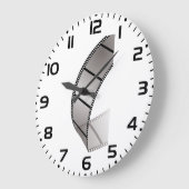 Curved Blank Film Strip Große Wanduhr (Winkel)