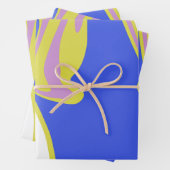Curved Flowing Lines in a Layered Abstract Pattern Geschenkpapier Set (Beispiel)