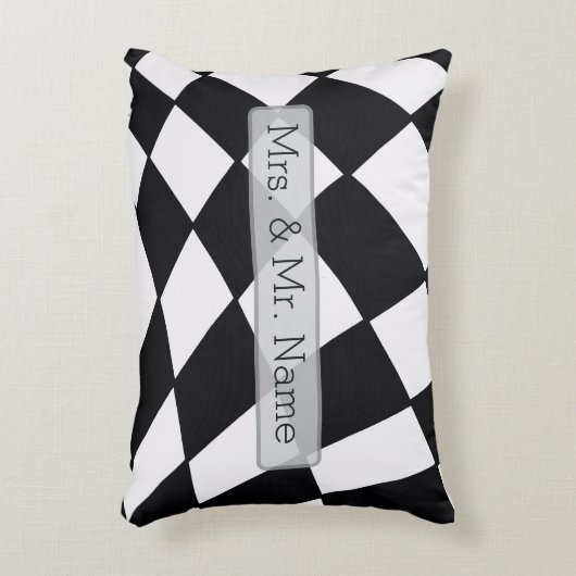 Curved Grid | Modern  Dekokissen (Vorderseite(Vertikal))