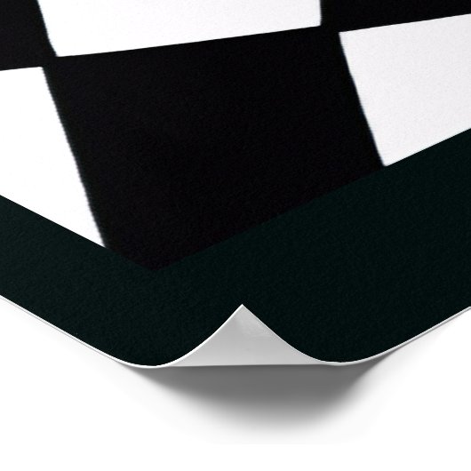 Curved Grid | Modern Poster (Ecke)