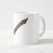 Curved Oak Live Edge Wood Grain Print Jumbo-Tasse (Vorderseite Rechts)