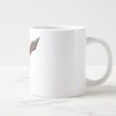 Curved Oak Live Edge Wood Grain Print Jumbo-Tasse (Rechts)