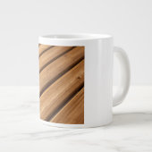 Curved Oak Live Edge Wood Grain Print Jumbo-Tasse (Vorderseite Rechts)