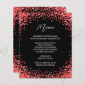 Curved Red Glitter Black Menu (Vorne/Hinten)