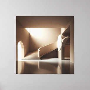 Curved Stair Gallery Leinwanddruck